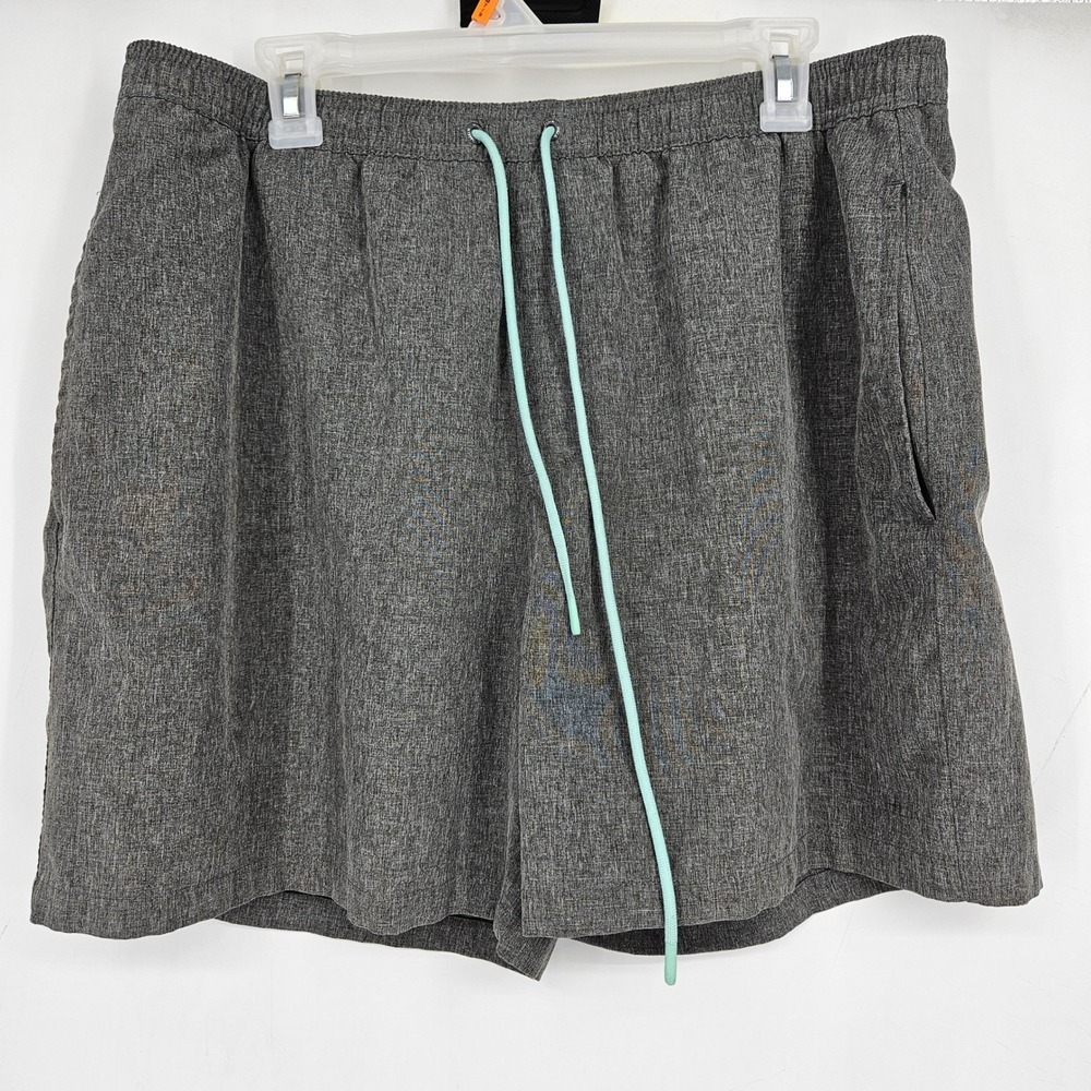 Huk‎ Shorts Mens Large Swimming Trunks Lined Fishing Summer Heather Gray